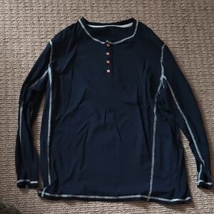 Men's Black Long Sleeve Shirt